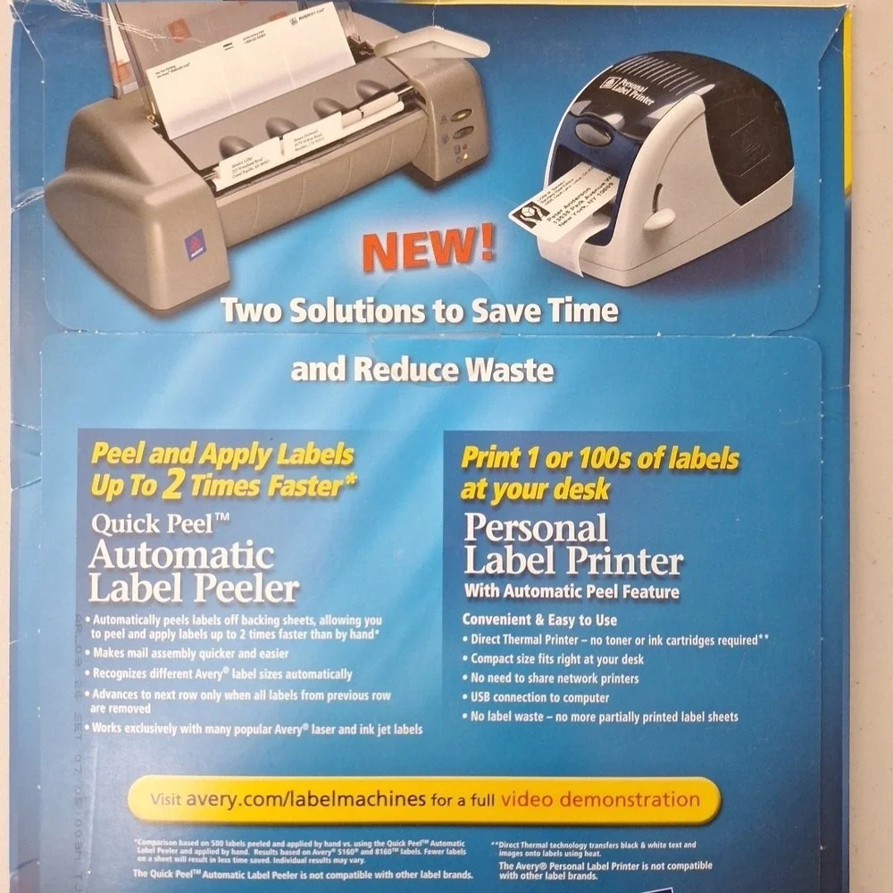 Avery 5265 Full Sheet Laser Labels Jam & Smudge Free, 8 1/2